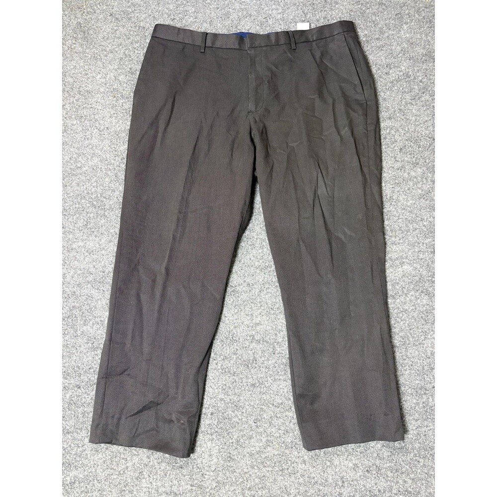 Banana Republic Dress Pants Mens 38x32 Gray Modern Slim Check Non Iron Easy Care